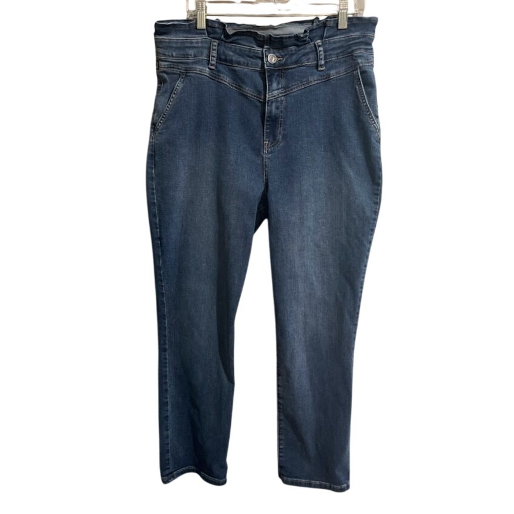 KUT from the‎ Kloth Reese Jeans Womens 14 Blue Excellent High Rise Straight Leg